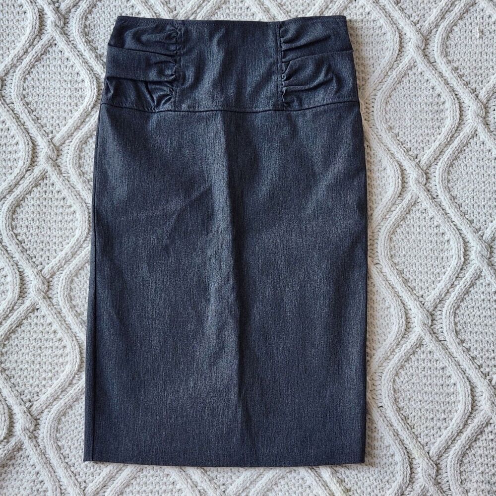 Stylish Stretchy Pencil Skirt – Dark Grey